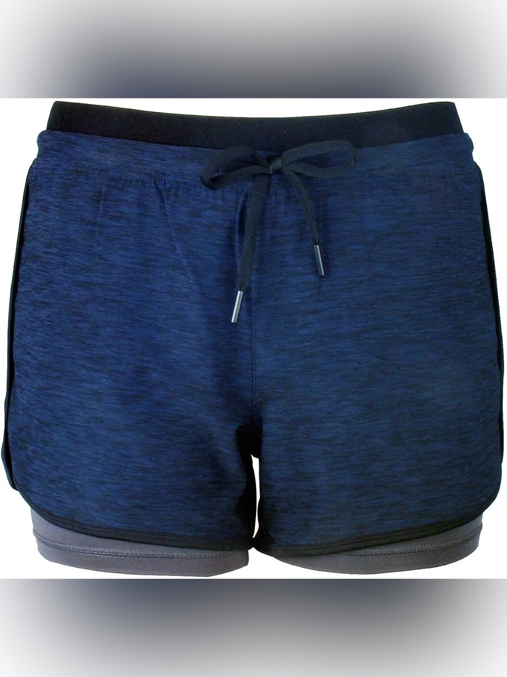 RIBOOM Women Workout Fitness Running Shorts Double Layer Active Yoga Gym Sport